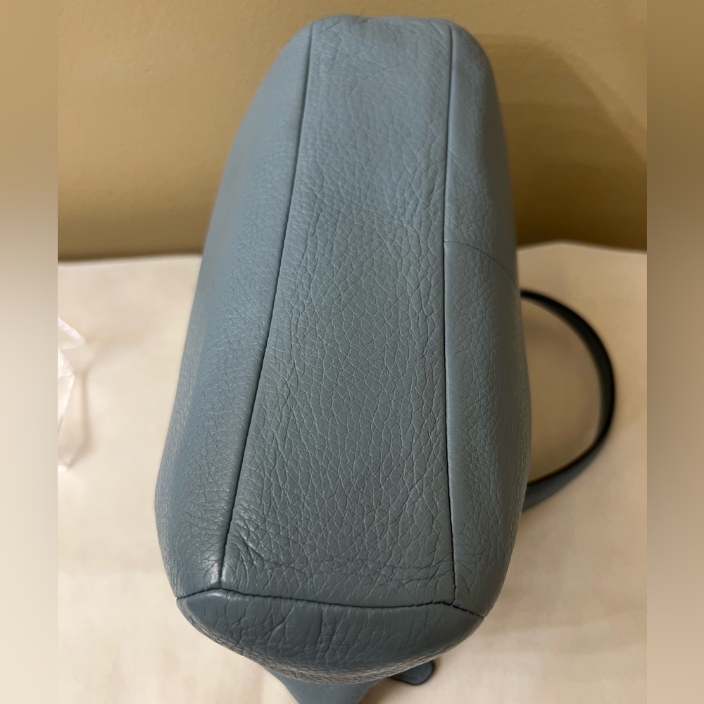 Coach Kelsey Kelsey Blue Leather Satchel Crossbody - Picture 10 of 14